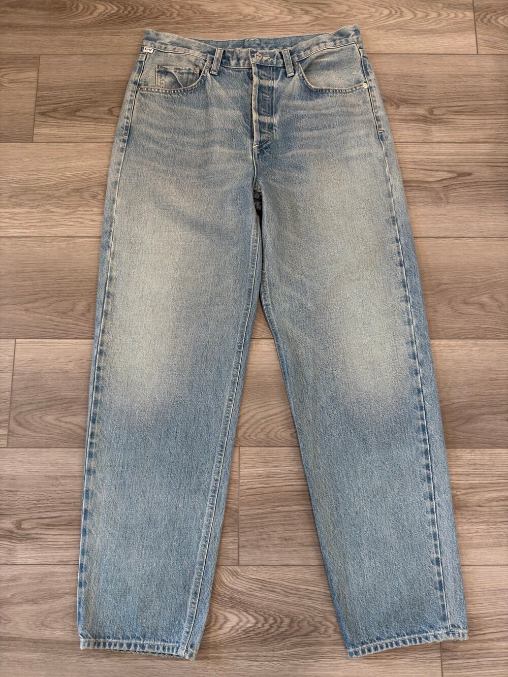 Citizens of Humanity Token Blue Barrel Straight Leg High Rise Cotton Jeans 27